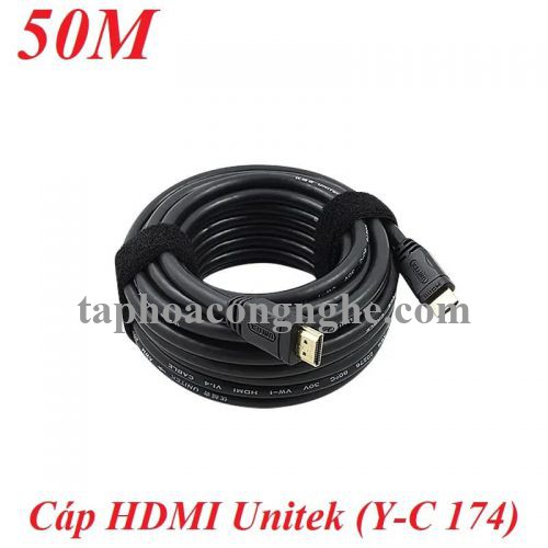 Unitek 98141 Y-C174 4k chuẩn 1.4 50M Ultra HD Màu Đen Cáp HDMI có IC khuếch đại chống nhiễu 30098141